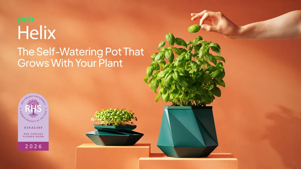 HELIX ~ The Self-Watering Pot That Grows With Your Plant
