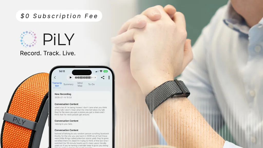 PiLY – World’s First AI Voice-Note Smart Health Band