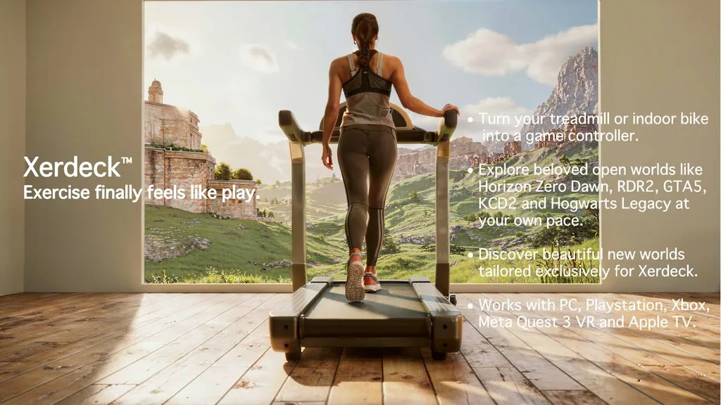 Xerdeck™ Turns Your Treadmill or Bike Into a Game Controller